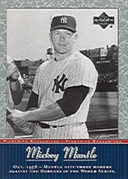 2001 Upper Deck - Pinstripe Exclusives Mickey Mantle #MM23 Mickey Mantle  Front